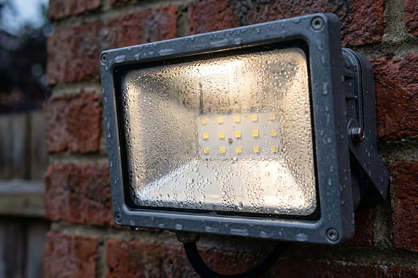 Water condensation inside an LED light fixture